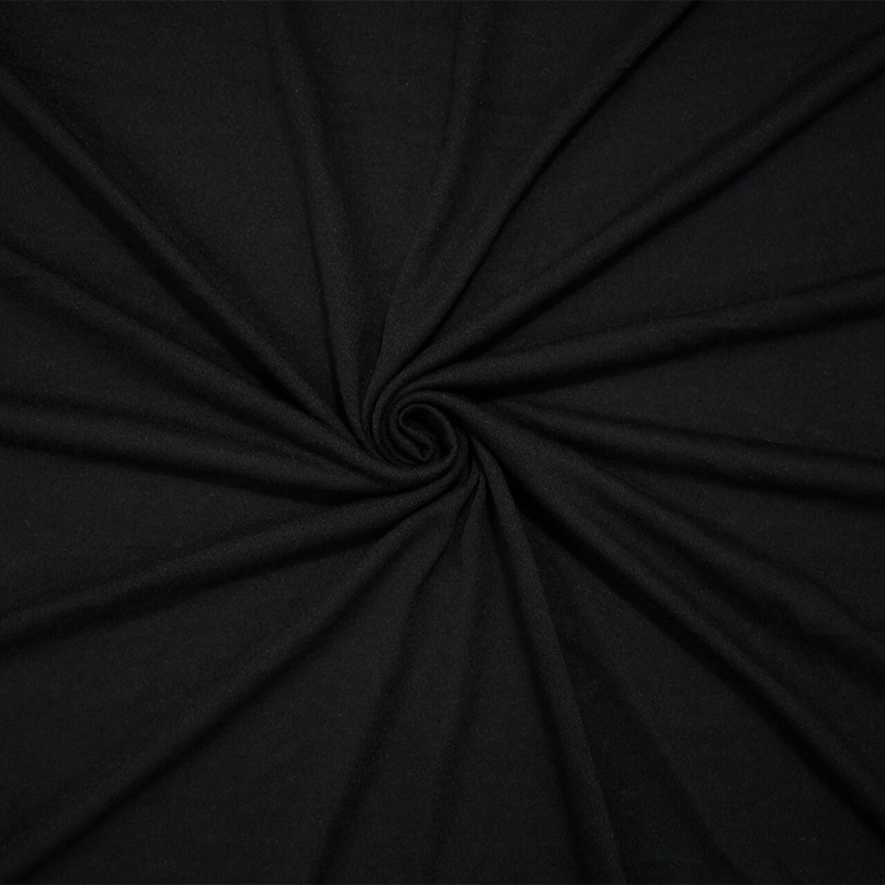 Black Cotton Stretch Spandex Crepe Dobby Knit Fabric By the Yard